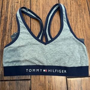 NWT!! Tommy Hilfiger Heather Gray Cotton Bralette